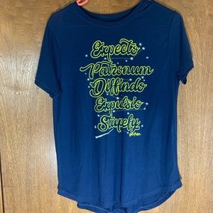 L Navy Blue Harry Potter Spells T-Shirt